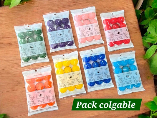 Vela de Noche Color Iluminarte x 12u