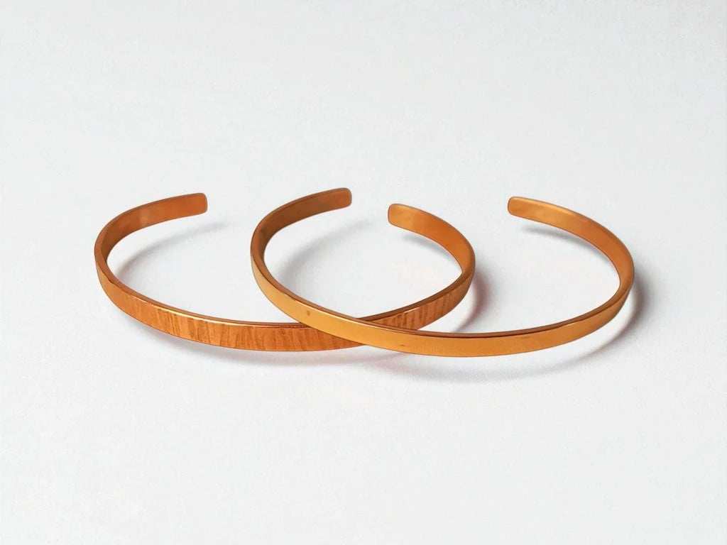 PULSERA COBRE FINITA LISA / LABRADA