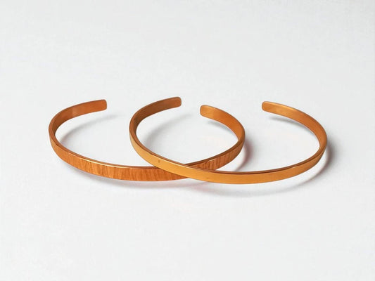 PULSERA COBRE FINITA LISA / LABRADA