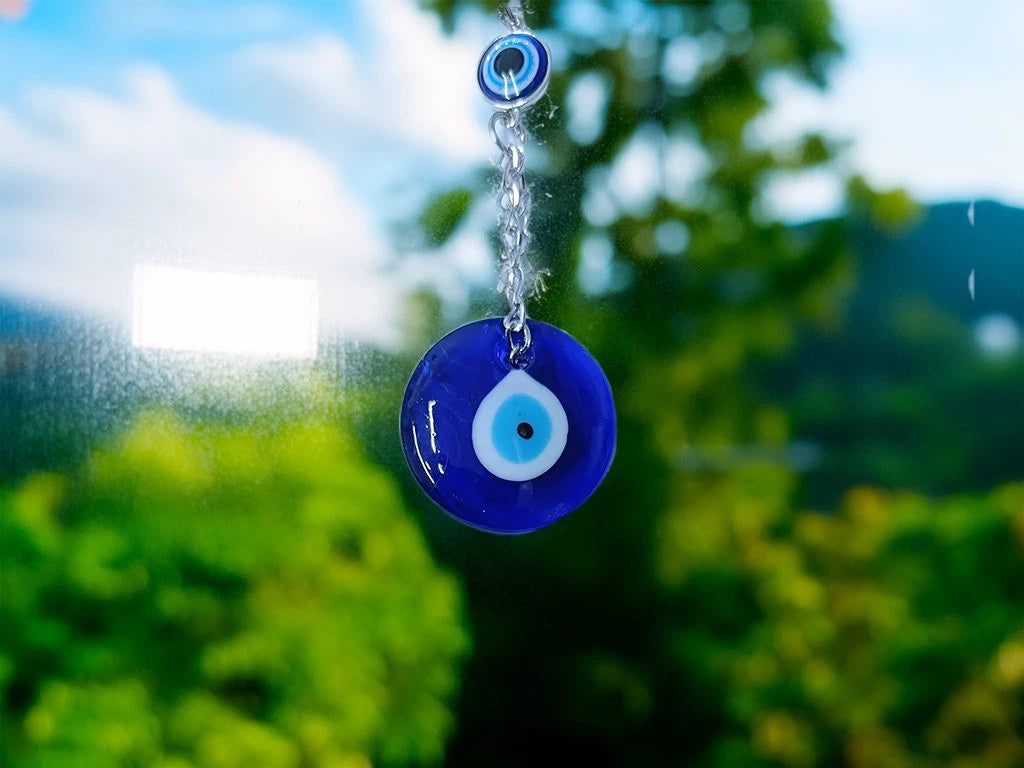 COLGANTE AZUL YOGA OJO TURCO 19CM