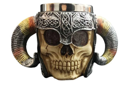 Porta tijera y peines calavera