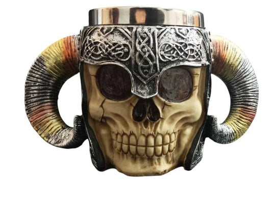 Porta tijera y peines calavera