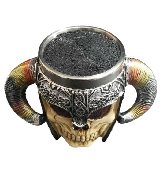 Porta tijera y peines calavera