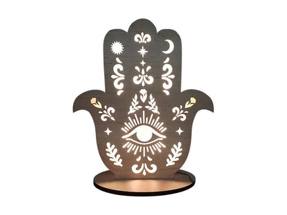LAMPARA MANO DE FATIMA MDF 60X24CM ARPOX