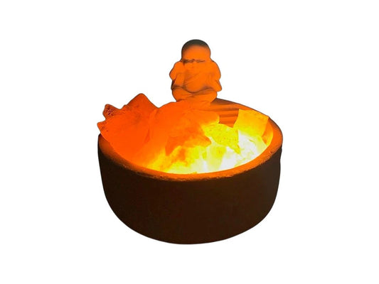 Lámpara de Sal Jardín Zen con Buda