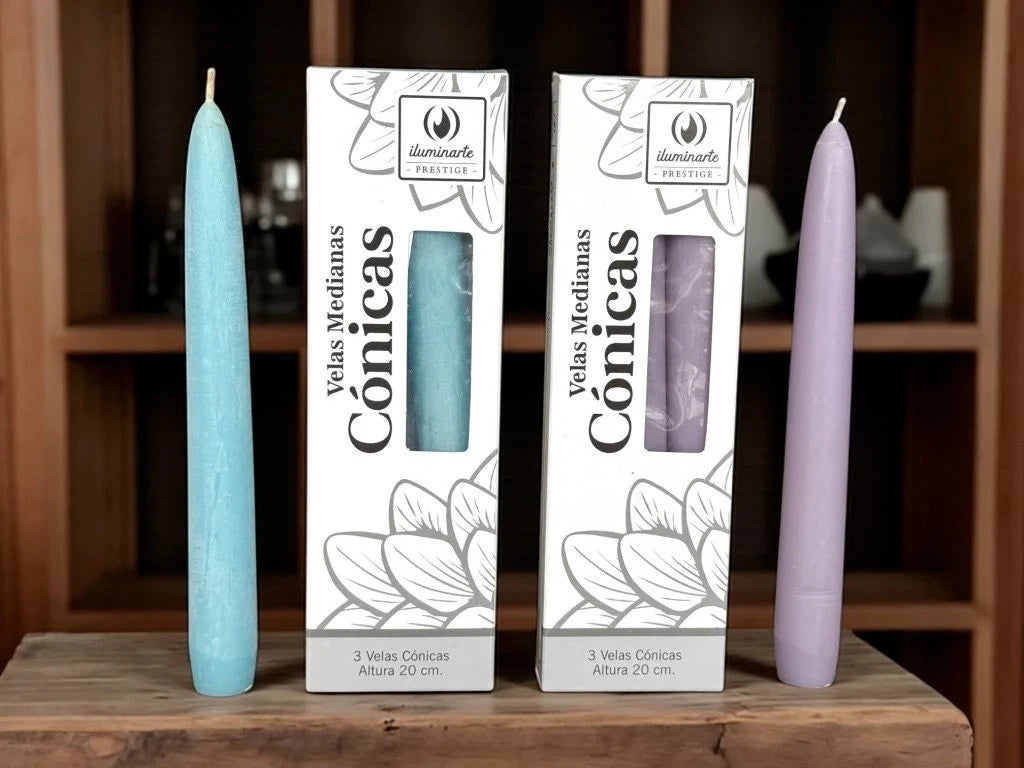 Velas medianas cónicas 20cm
