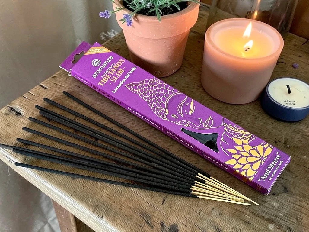 Sahumerio Tibetanos Slim x 10 Varillas - Aromanza