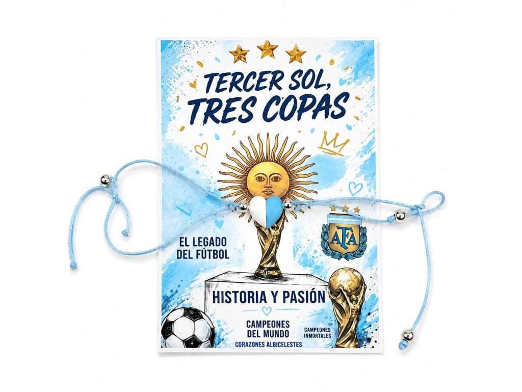 PULSERA ARGENTINA DOBLE CORAZÒN