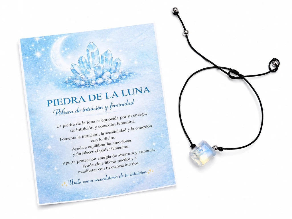 PULSERA HILO PIEDRA EN BLISTER