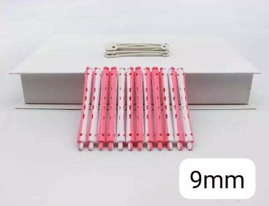 Rulero ROSA Y BLANCO X12 HAIR-ROLLERS