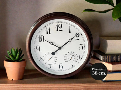 RELOJ IMPERMEABLE PARA EXTERIORES 38CM