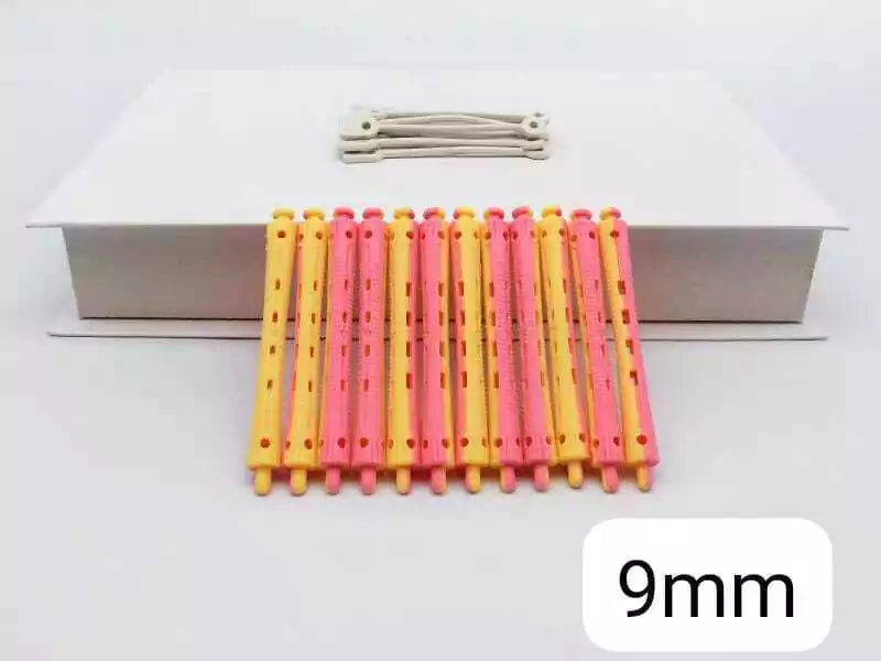 Rulero ROSA Y AMARILLO X12  HAIR-ROLLERS