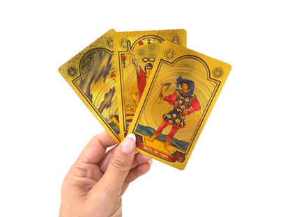 TAROT RIDER GOLD CON CARTAS DORADAS X1