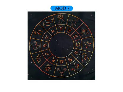 Paño de Tarot Zodiacal Chico 50x50cm