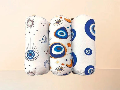 Almohadilla Cervical Bolster Ojo Turco - Semillas y Lavanda - Funda Lavable