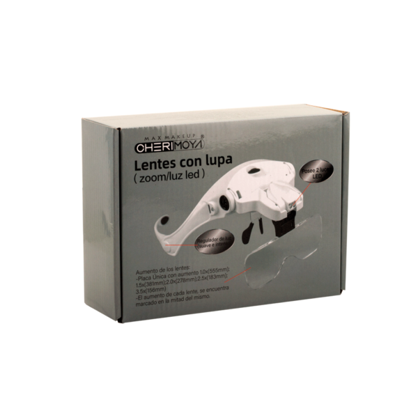 LENTE CON LUPA Y LUZ LED CHERIMOYA