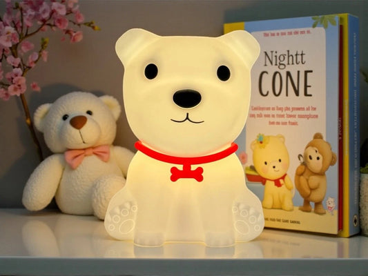 PERRITO LUZ TACTIL 16 CM