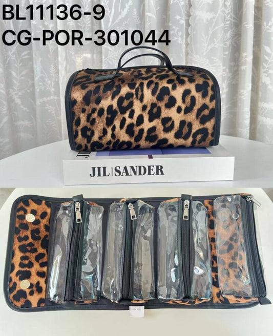 Porta Cosmetico Plegable Con Divisiones Animal Print- City Girl