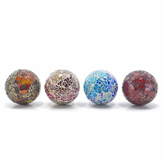 Esfera de Vidrio Decorada 8cm