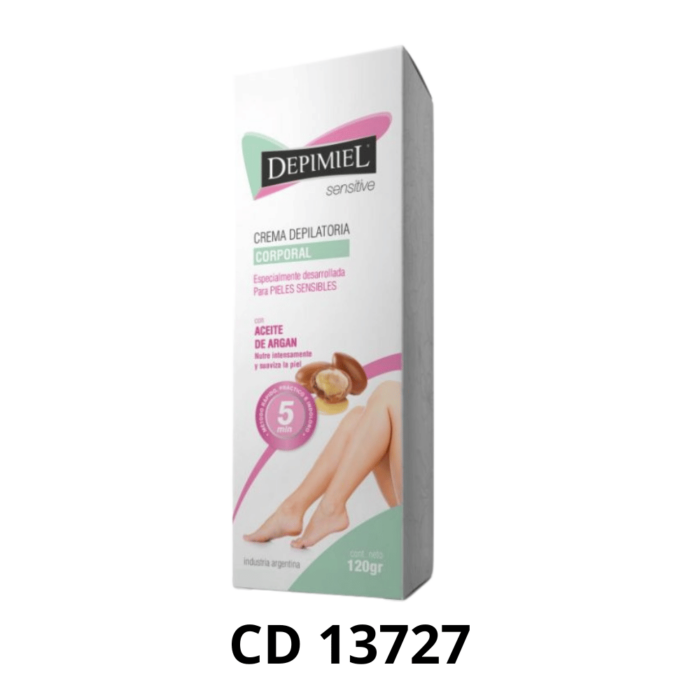 CREMA DEPILATORIA CORPORAL CON ACEITE DE ARGAN 120G DEPIMIEL