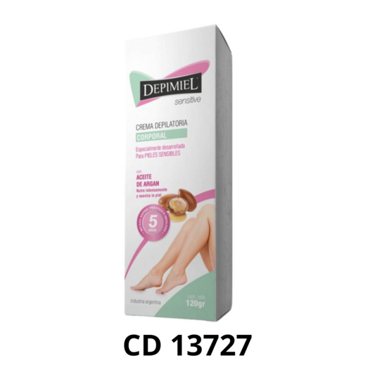 CREMA DEPILATORIA CORPORAL CON ACEITE DE ARGAN 120G DEPIMIEL