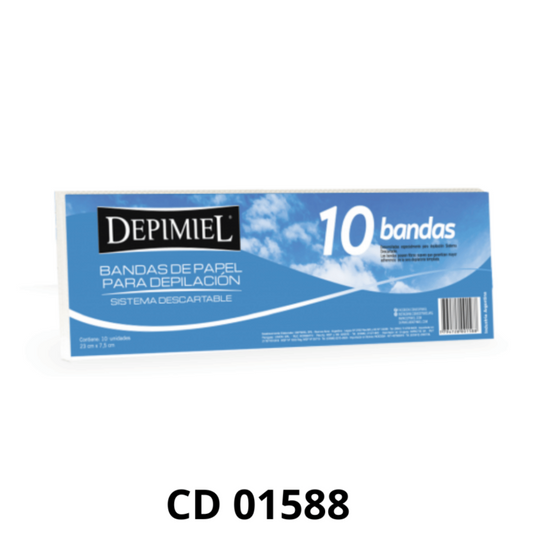 X10 BANDAS DE PAPEL PARA DEPILACION DEPIMIEL
