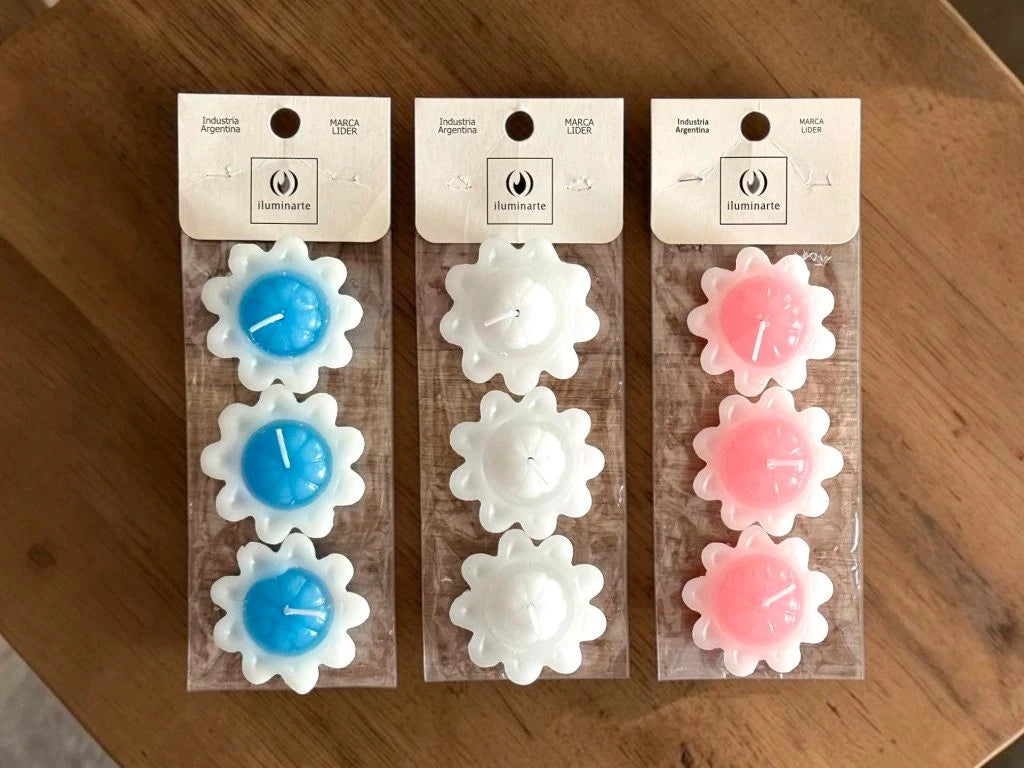 Vela Flotante x 3 velas de 2x6 cm - Velas Flotantes