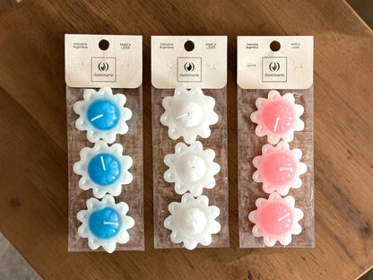 Vela Flotante x 3 velas de 2x6 cm - Velas Flotantes