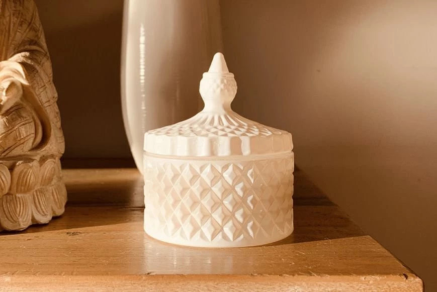 Vela Caramelera Blanca 9x11 cm