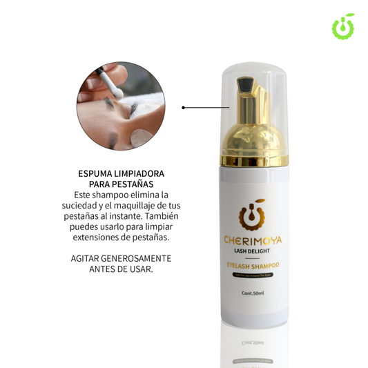 ESPUMA LIMPIADORA PARA PESTAÑAS  CHERIMOYA