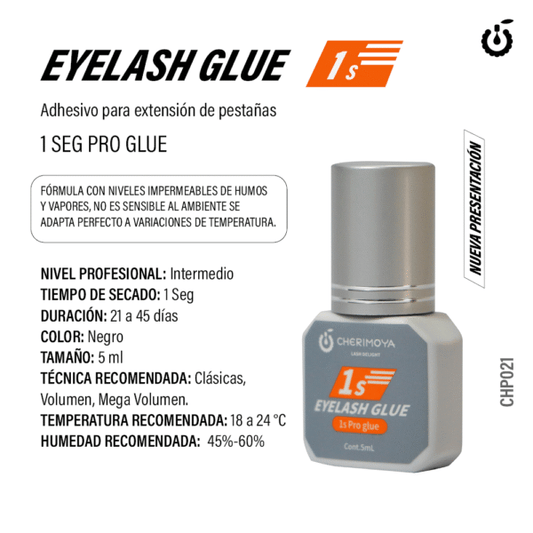 PEGAMENTO Adhesivo para extensión de pestaña 5ml Pro Glue 1s