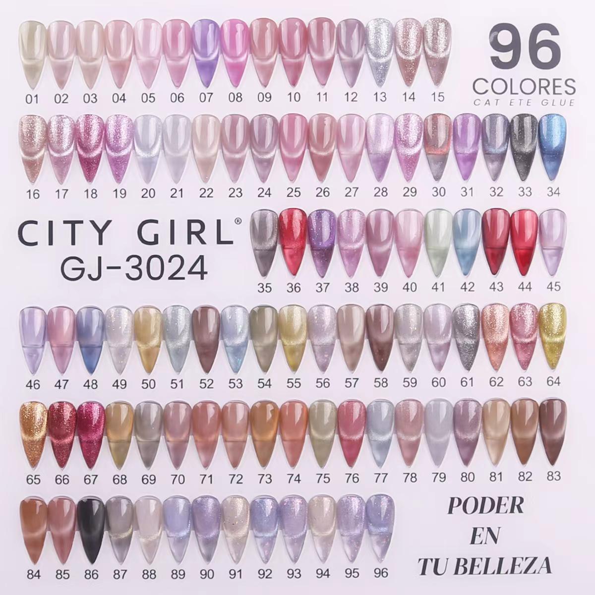 ESMALTE SEMI OJO DE GATO 7ML CITY GIRL