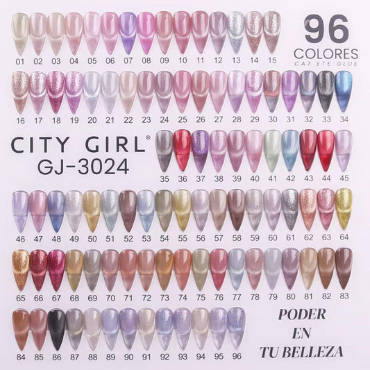 ESMALTE SEMI OJO DE GATO 7ML CITY GIRL