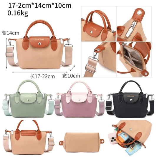 MINI CARTERA ** SOLO ROSA ** CITY GIRL