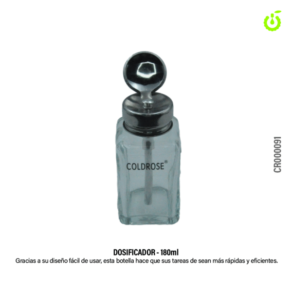 Dosificador VIDRIO 180ml Coldrose