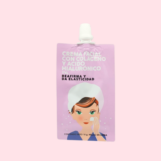 CREMA FACIAL CON COLAGENO Y ACIDO HIALURONICO