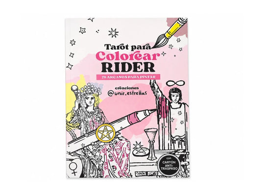 LIBRO TAROT ILUSTRADO PARA COLOREAR -RIDER