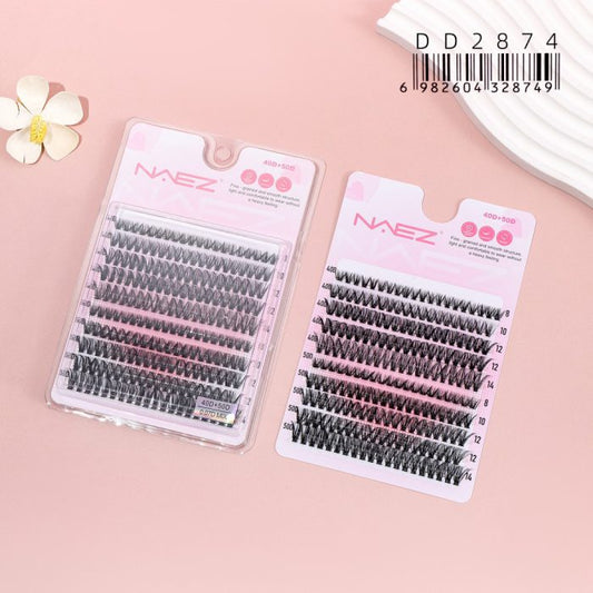 Pestañas Postizas DIY Cluster Naez 40D➕50D 0.07 Mix 8-14mm