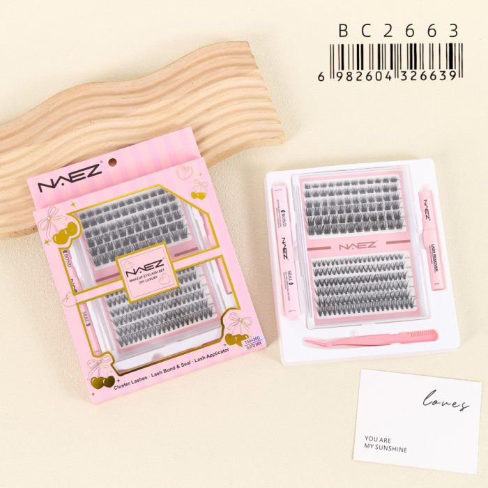 Kit Pestañas Naez DIY Mix 30D + 40D Bond Seal Removedor Pinza