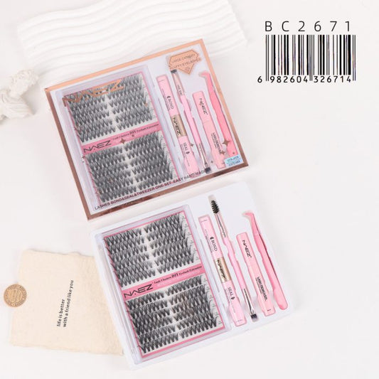 Kit de Extensiones de Pestañas DIY con Pegamento y Pinza NAEZ