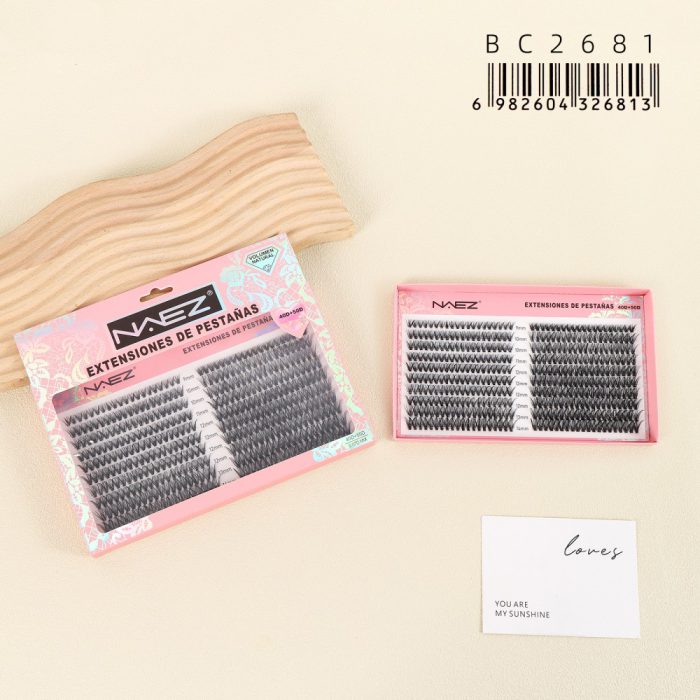 Extensiones de Pestañas en Racimo 40D y 50D NAEZ