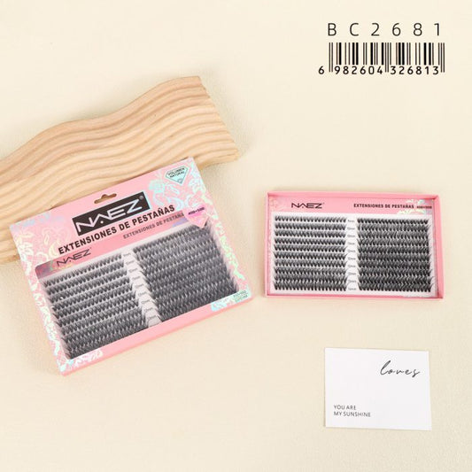 Extensiones de Pestañas en Racimo 40D y 50D NAEZ