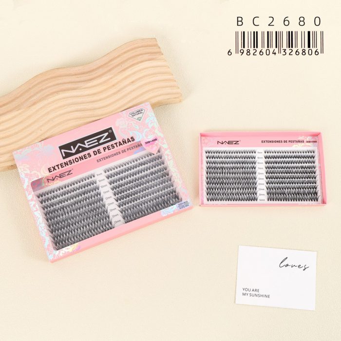 Extensiones de Pestañas en Racimo 30D y 40D NAEZ