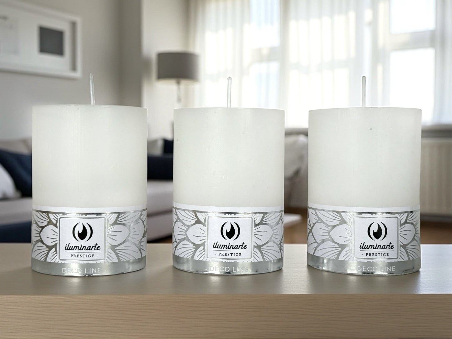 Deco Line Largo 8 x 5.6 cm - Velas Neutras