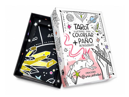 TAROT ILUSTRADO PARA COLOREAR   PAÑO ASTROLOGICO