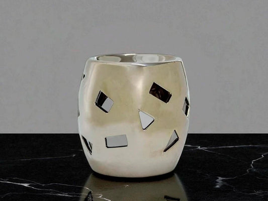 Hornillo cromado calado 10 cm