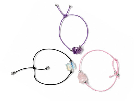 PULSERA HILO PIEDRA EN BLISTER