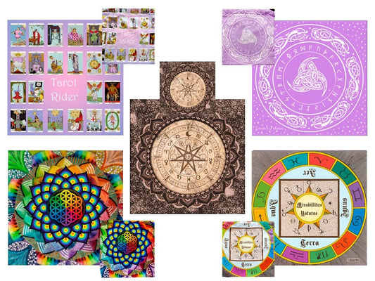 Paño Tarot con Bolsita Premium 70x70cm