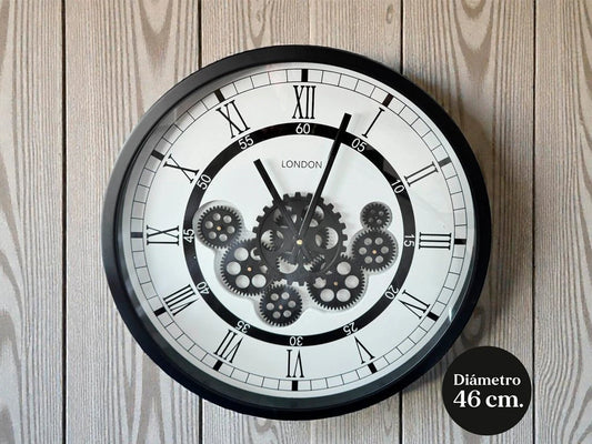 RELOJ DE ENGRANAJES GIRATORIOS 46CM