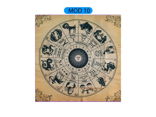 Paño de Tarot Zodiacal Chico 50x50cm
